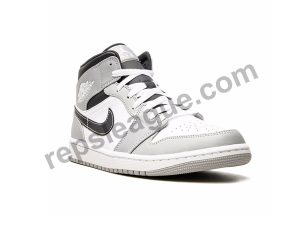 0 Air Jordan 1 Mid ‘Light Smoke Grey’ Reps