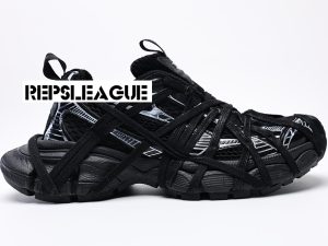 Balenciaga Men‘S 3xl Extreme Lace Sneaker In Black White Reps