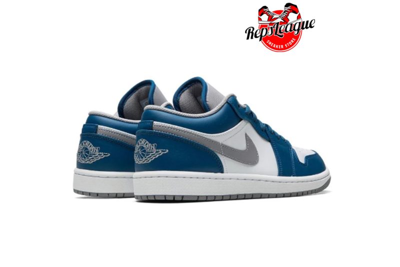 Air Jordan 1 Low ‘True Blue Cement’ Reps