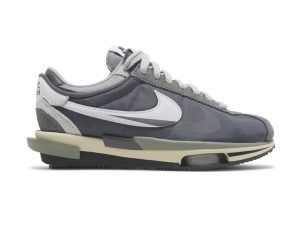 Sacai x Nk Zoom Cortez SP Iron Grey Reps