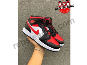 1 Air Jordan 1 Mid ‘Bred Toe’ Reps