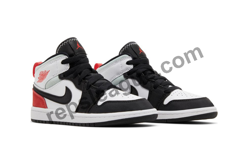 Air Jordan 1 Mid SE ‘Red Black Toe’ Reps
