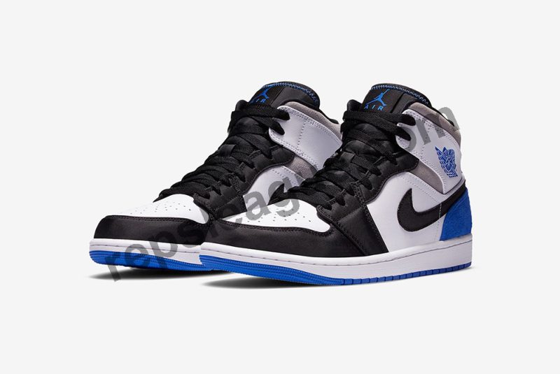 Air Jordan 1 Mid SE ‘Royal Black Toe’ Reps