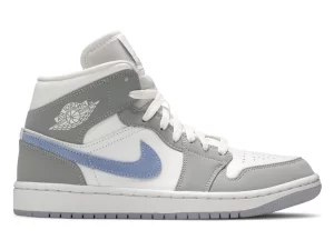 Air Jordan 1 Mid Wolf Grey Aluminum Reps