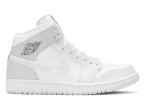 Air Jordan 1 Mid Swoosh Logo – Grey Camo Reps