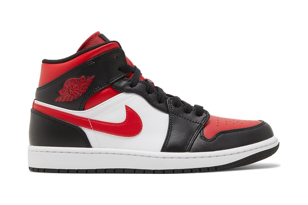 Air Jordan 1 Mid Bred Toe Reps