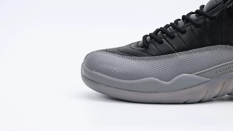 Air Jordan 12 Retro Black Wolf Grey Reps-01