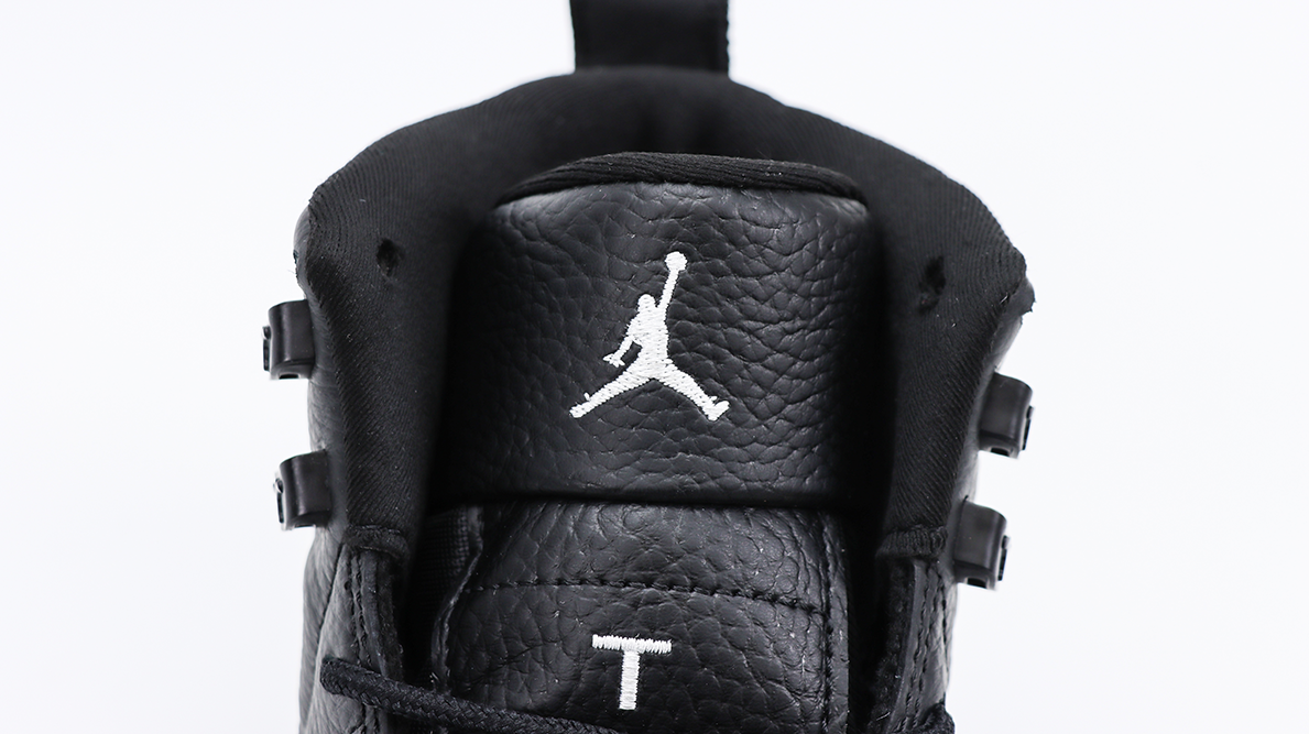Air Jordan 12 Retro Black Wolf Grey Reps-04
