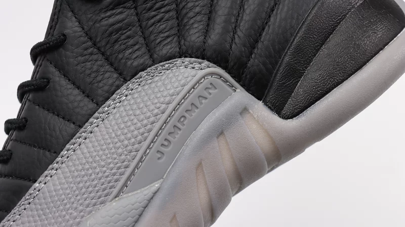 Air Jordan 12 Retro Black Wolf Grey Reps-02