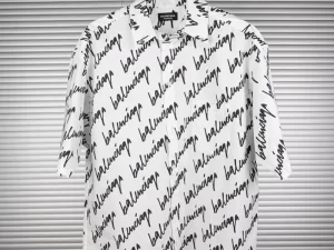 Balenciaga Allover Logo Shirt