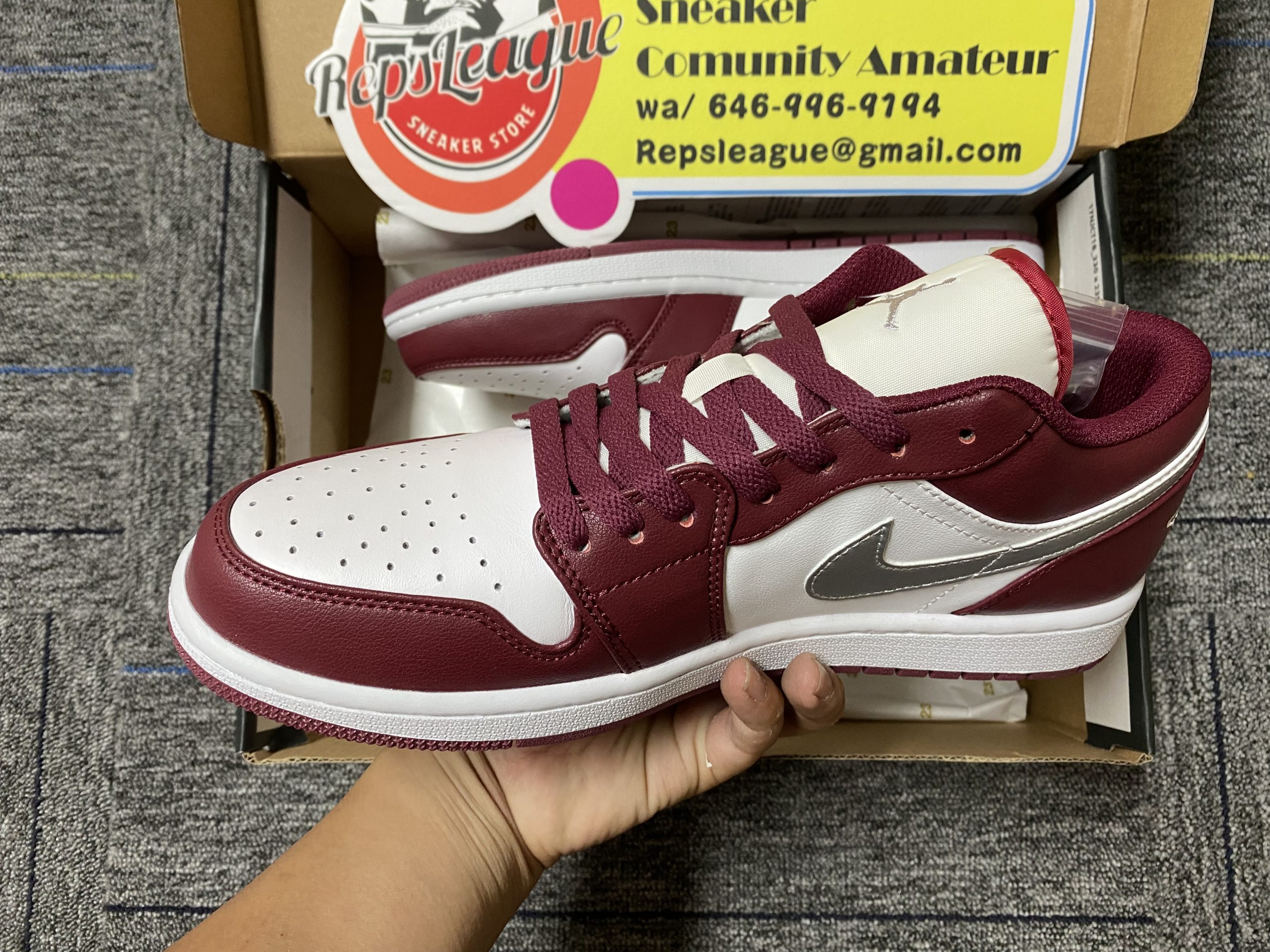 Air Jordan 1 Low Cherrywood Red Reps-02