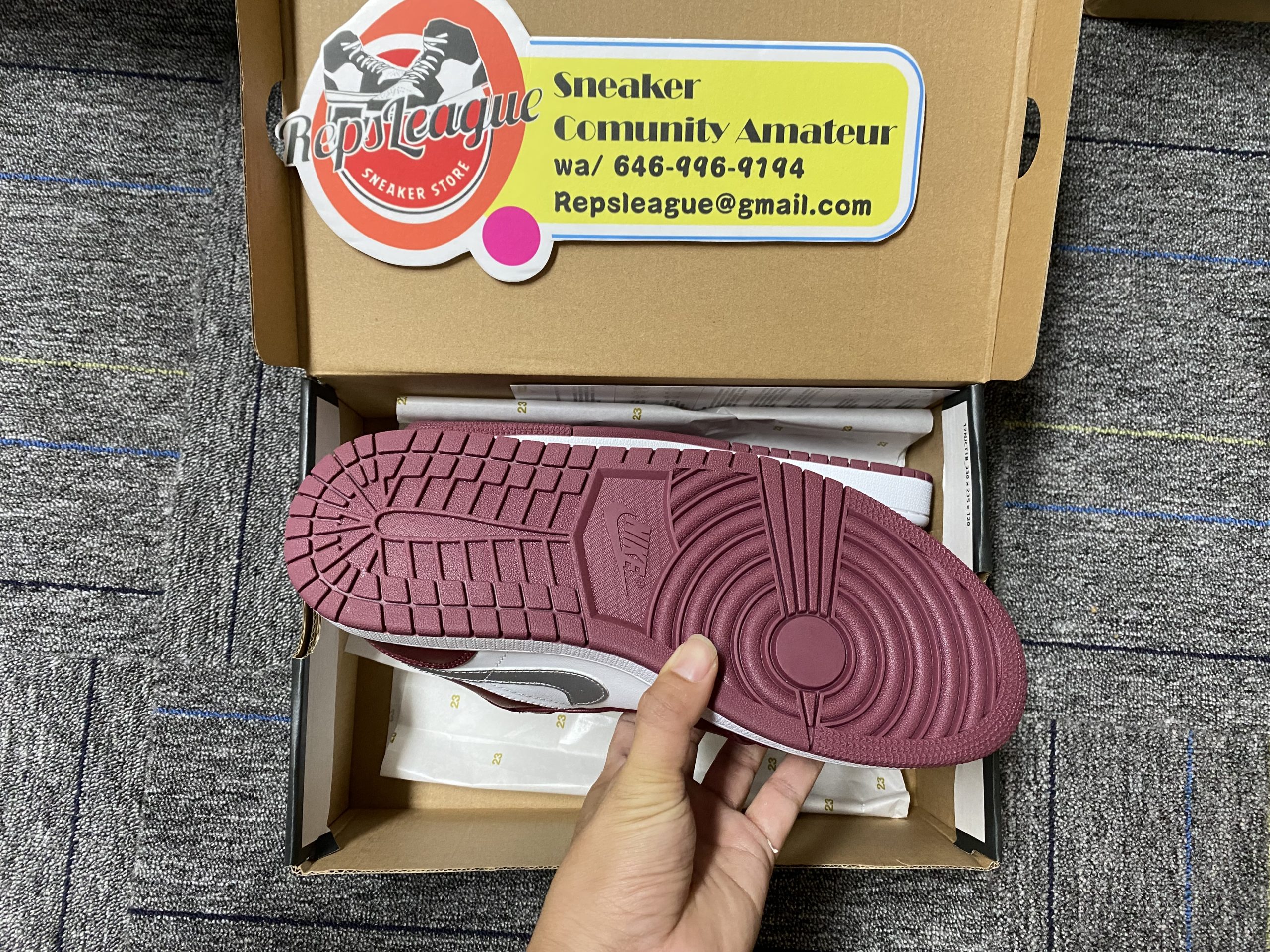 Air Jordan 1 Low Cherrywood Red Reps-01