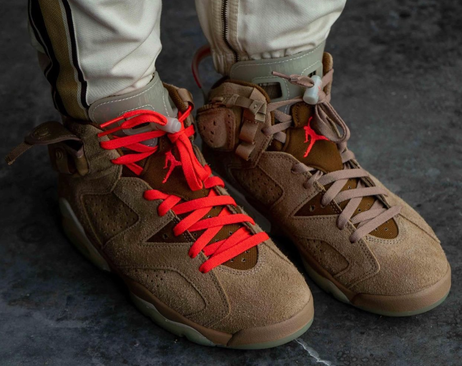 Review Travis Scott x Air Jordan 6 British Khaki