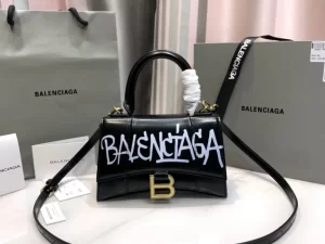Balenciaga Hourglass Leather Top Handle Reps Bag