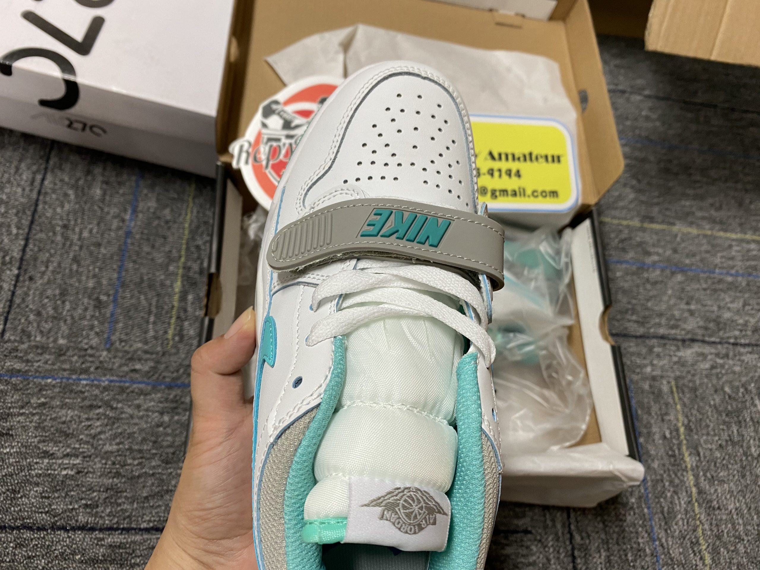 Air Jordan Legacy 312 Low 'White Washed Teal' Reps-05