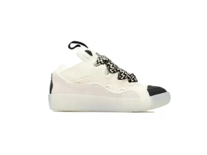 Lanvin Sneaker Reps Leather Curb White